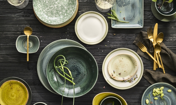 hues of green dishware hues of green dishware